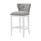 Alaterre Furniture Miranda Swivel Bar Height Bar Stool, White, 2PK ANMR02FDCR2 - alternate 1